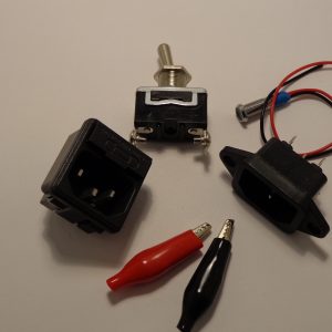 Inlets, LEDS, Alligator Clips, Power Cords, Switches